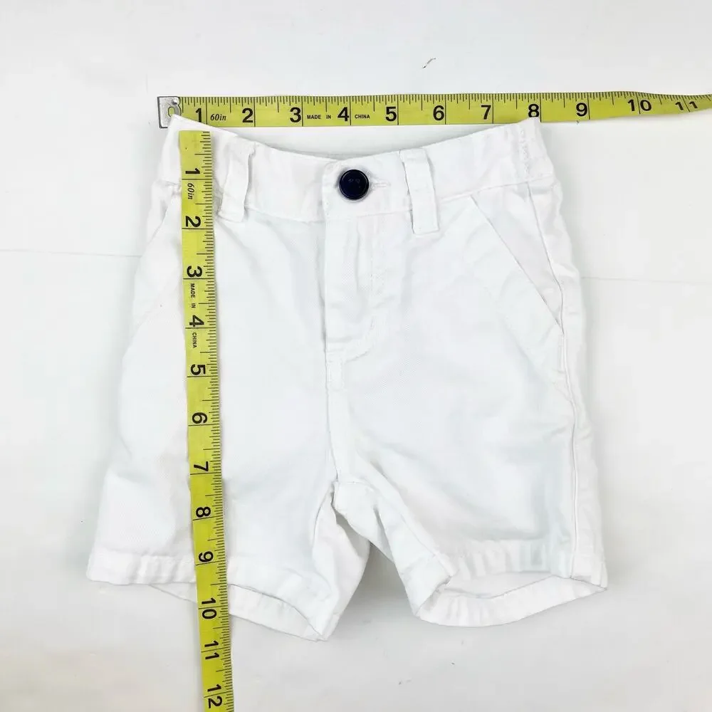 Gymboree White Cotton Shorts Size 3-6 Months Easter 2011 Spring Social
